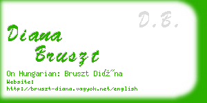 diana bruszt business card